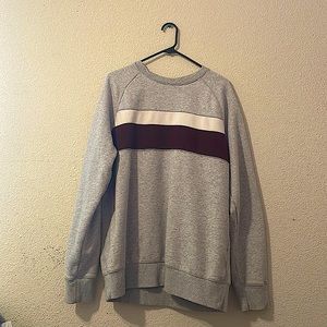 Goodfellow & Co Maroon and Grey Pullover Sweatshirt